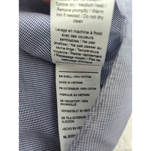 Untuckit Cadetto WF Shirt Mens M Wrinkle Free Blue Button Down Long Sleeve Dress - Picture 7 of 8